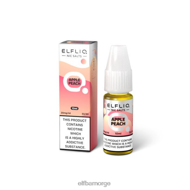 elfbar elfliq eple fersken nic salter - 20ml-20 mg/ml 86L26220