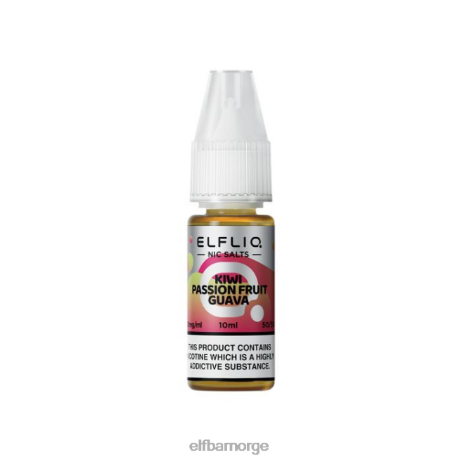 elfbar elfliq kiwi pasjonsfrukt guava nic salter - 10ml-10 mg/ml 86L26209