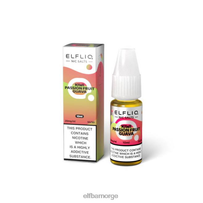 elfbar elfliq kiwi pasjonsfrukt guava nic salter - 10ml-20 mg/ml 86L26210