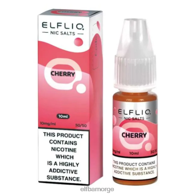 elfbar elfliq nic salter - kirsebær - 10ml-10 mg/ml 86L26199