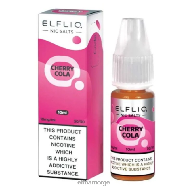 elfbar elfliq nic salter - kirsebærcola - 10ml-10 mg/ml 86L26196