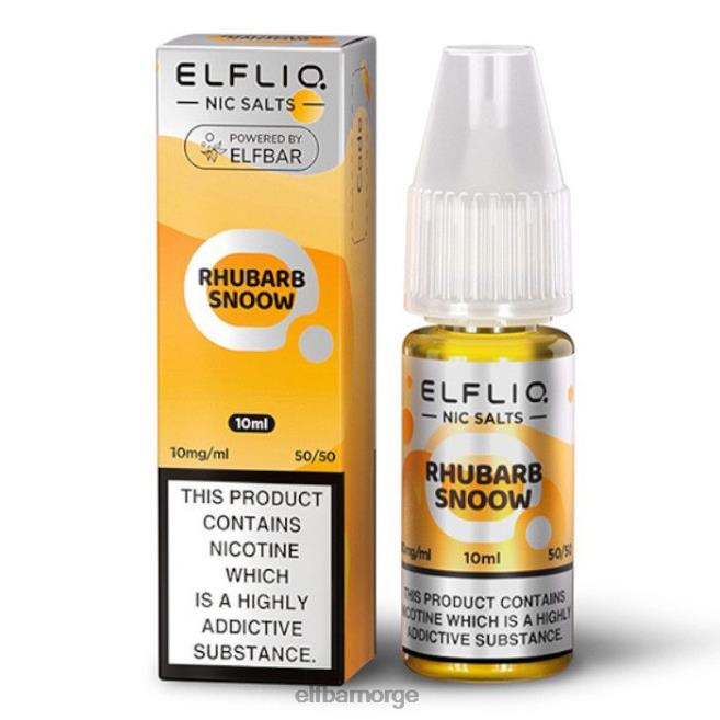 elfbar elfliq nic salter - rabarbra snø - 10ml-10 mg/ml 86L26171