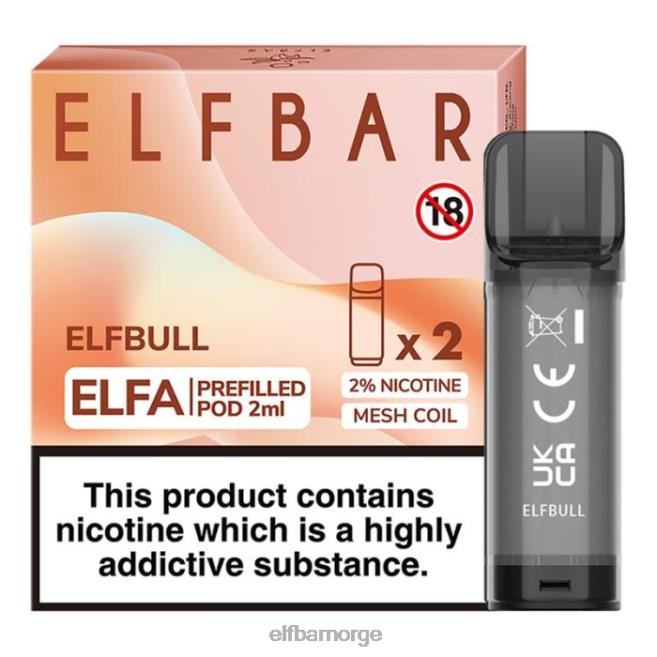 elfbar elfa ferdigfylt pod - 2ml - 20mg (2 pakke) 86L26128 alv okse