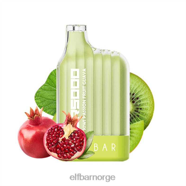 ELFBAR cr5000 engangs vape 5000 puffs kiwi pasjonsfrukt guava X442431