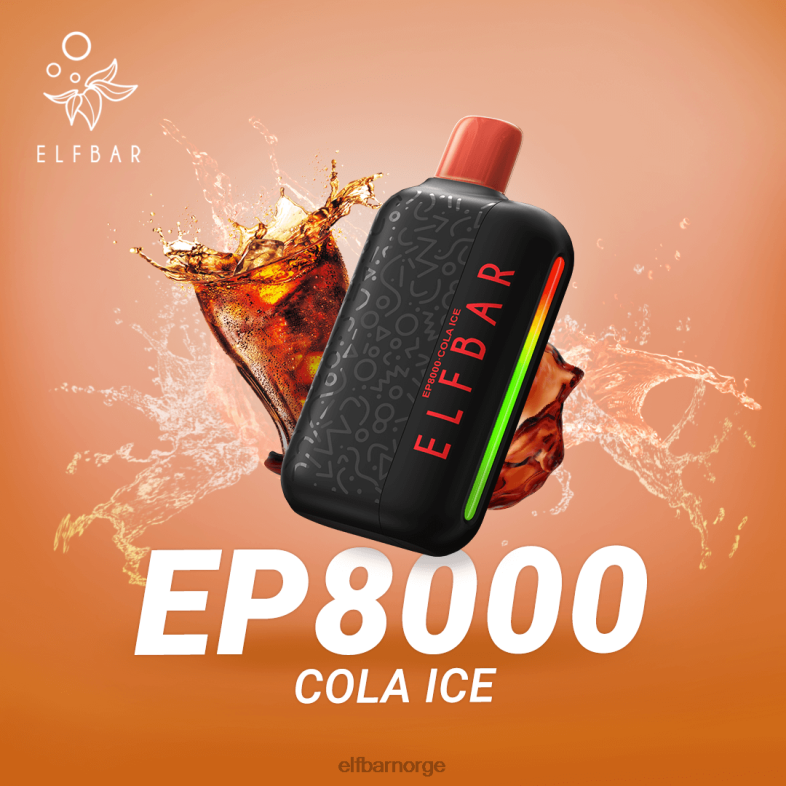 ELFBAR engangs vape nye ep8000 puffs cola is X442463