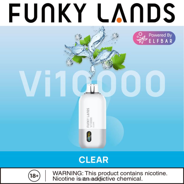 ELFBAR funky lands engangs vape vi10000 puffs klar X4424169